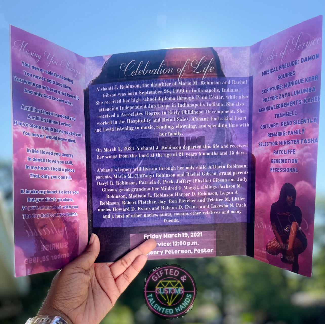 Gatefold obituary (1-50 count)