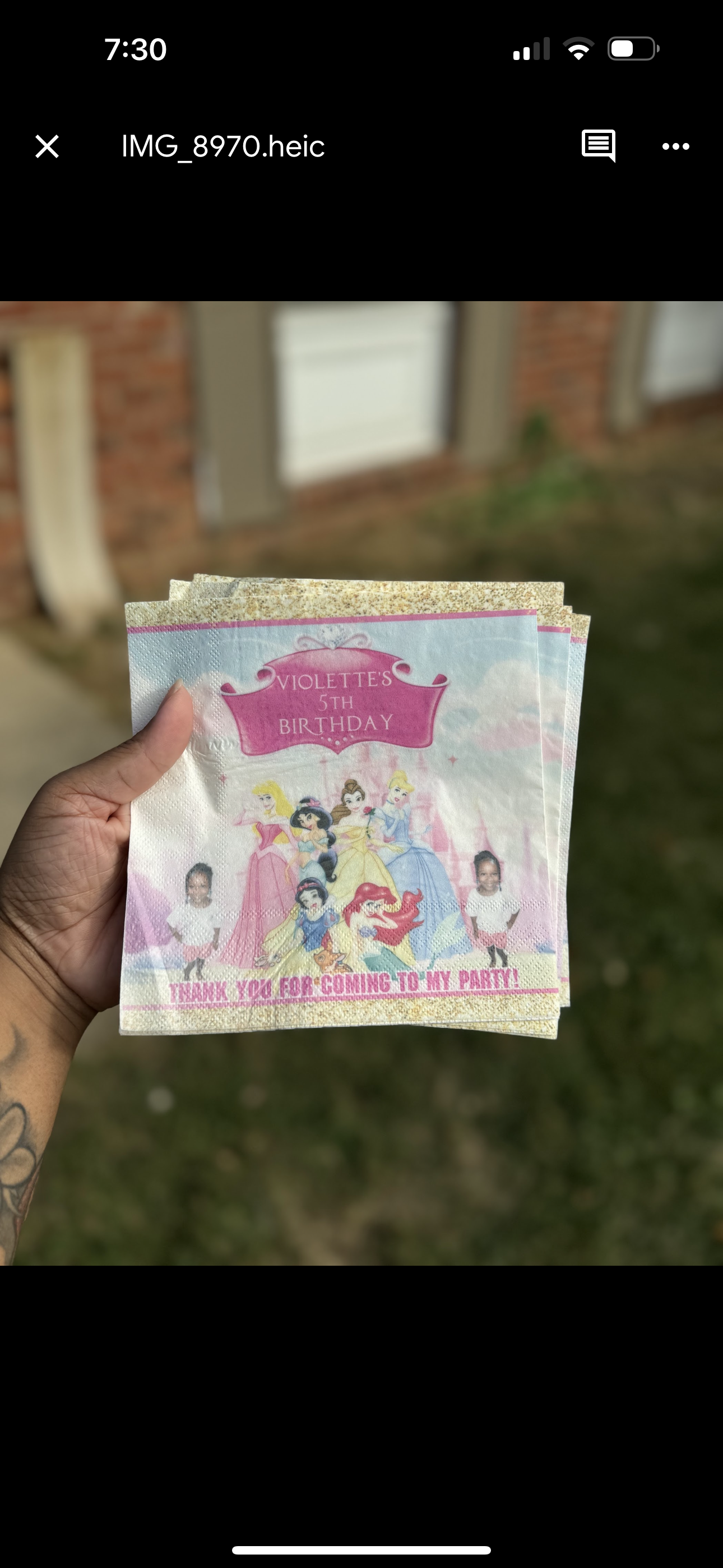 Custom Plates, Napkins & Cups