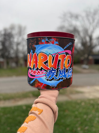 Personalized popcorn tin